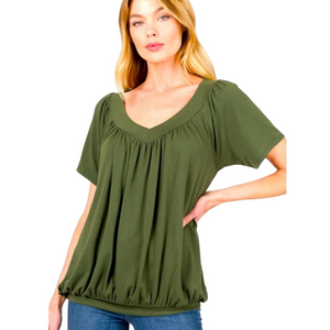 Zenana Outfitters Green Blouse